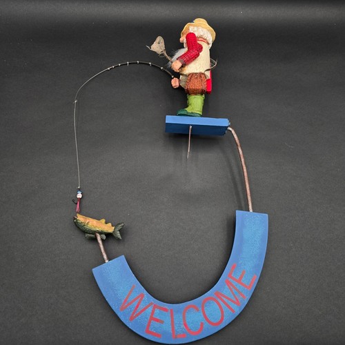 Vintage fisherman nutcracker - vintage,