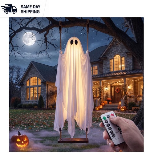 Whimsical hanging ghost - hanging,